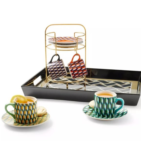 DVF for Target Arrow Geo Mug Drinkware Set with Saucers & Stand - Picture 4 of 4